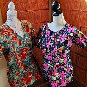 2 Peaches Scrub Nurse Medical Scrubs.